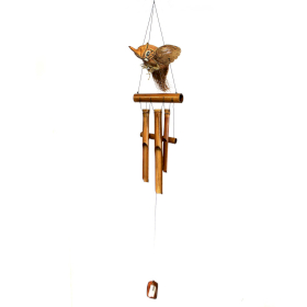 Carillon à vent en bambou tête de singe en vente B2B pour votre magasin