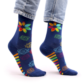 3x Chaussettes Bambou Hop Hare (36-40) - Chakra Arc-en-ciel