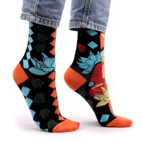 3x Chaussettes en Bambou Hop Hare (36-40) - Bouddha Bleu & Lotus