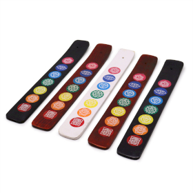 12x Porte-Encens de Couleur Assortis Chakra