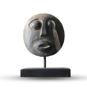 Masque Décoratif Tribal Timor - Antique 27x20cm