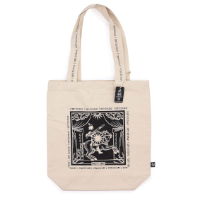 Hop Hare Tote Bag - I am Brave - 10oz Cotton canvas