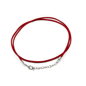 100x Packs Cordons Pendentifs en Daim - 2,5 mm x 55 cm - Rouge A056