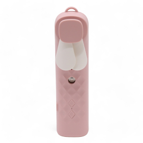 Ventilateur et spray pour le visage Pink Nano Mist - rechargeable par USB