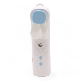 Ventilateur et spray pour le visage White Nano Mist - rechargeable par USB