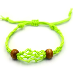 10x Bracelet en cordon pour pierres précieuses 20-28 cm/7,8-11 pouces - Vert