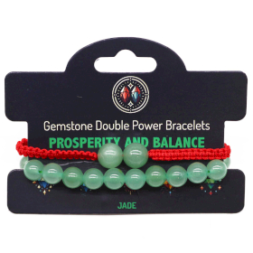 3x Bracelets de pierres à double pouvoir - Jade