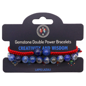 3x Bracelets de pierres à double pouvoir - Sodalite