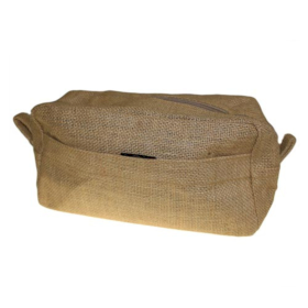 6x Trousse de Toilette en Jute - Naturel