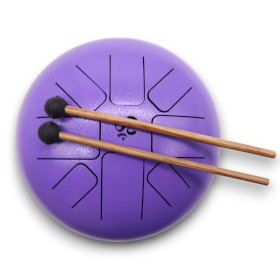 Tambour Hapi Medium OM Violet - 22x16 cm