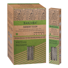 12x Bâtons de Fumigation Banjara Palo Santo - Sauge Blanche