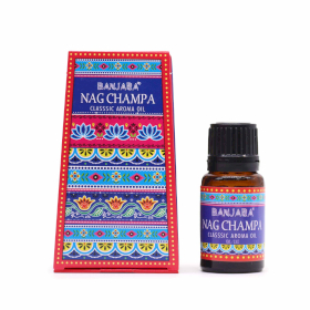 6x Huile Parfumée Indienne Banjara 10ml - Nag Champa