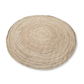 Tapis rond extra large en jute doux - 200cm