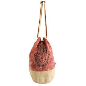 Sac à dos 100 % naturel - Terracotta effet délavé - Hamsa