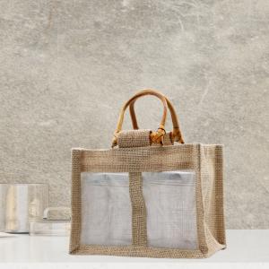 Grossiste en sachets en jute et coton avec fenetre