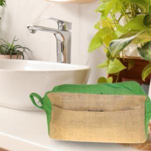 Grossiste Trousse de toilette jute naturel