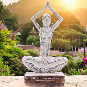 Grossiste Statues de Yoga en Bois pour Revente